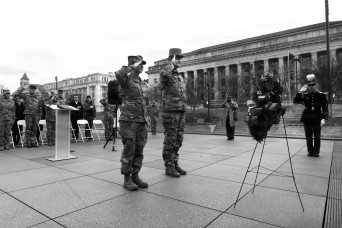 National Guard, French army leaders mark shared history, alliance in ceremony