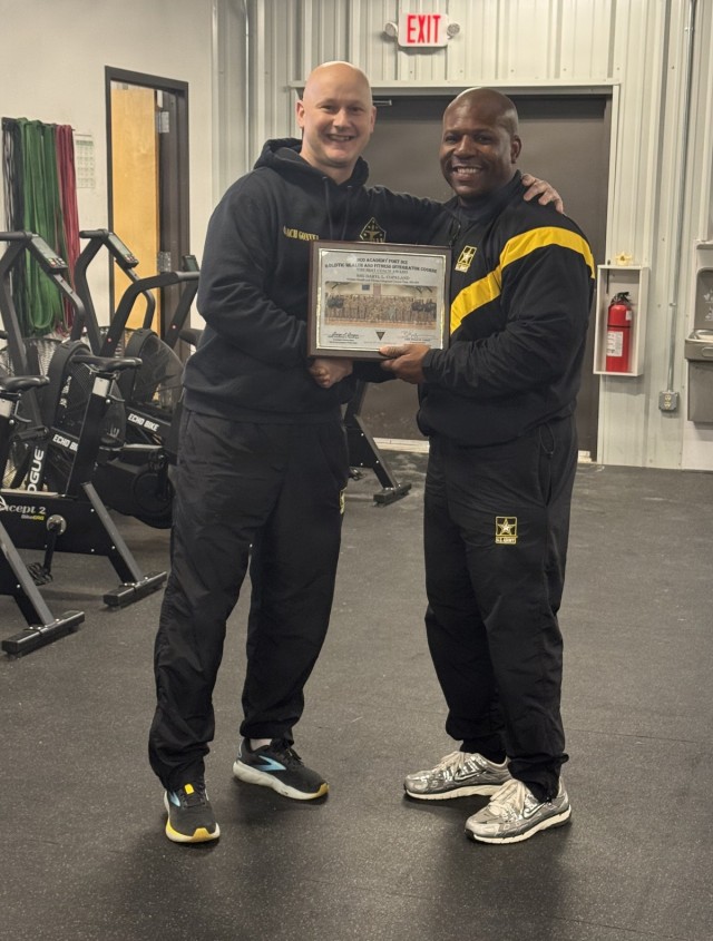 Staff Sergeant Copeland receives Best Coach Award