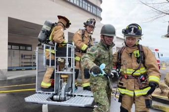 U.S. Army, Japan Ground Self-Defense Force Firefighters Strengthen Interoperability During Joint Fire Drill