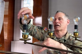 First Shine in Decades: USAG Japan Chaplain Team Restores Chapel Chandelier