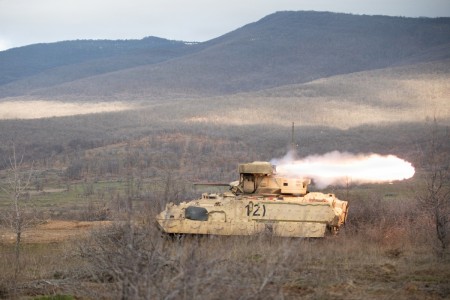 1st Infantry Division Conducts TOW Anti-Tank Missile Training at Novo Selo Training Area
