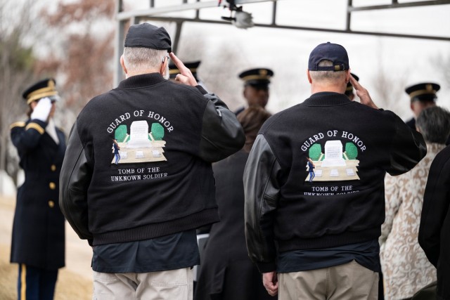 Military Funeral Honors are Conducted for U.S. Army Spc. 4th Class Michael Vinson in Section 71