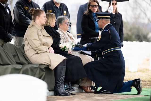 Military Funeral Honors are Conducted for U.S. Army Spc. 4th Class Michael Vinson in Section 71