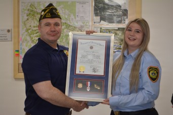 Local VFW recognizes Hohenfels fire inspector for dedication to community