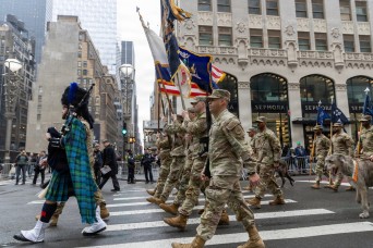 NY National Guard's 'Fighting 69th' Infantry leads St. Patrick's Day Parade for 175th time