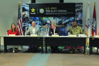 Secretary of Army Driscoll visits
Pine Bluff Arsenal