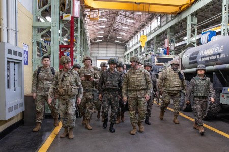 ROKA Chief of Staff visits Materiel Support Command - Korea