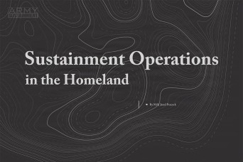 Sustainment Operations in the Homeland