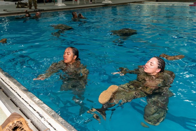 Engineers integrate water survival drills into training