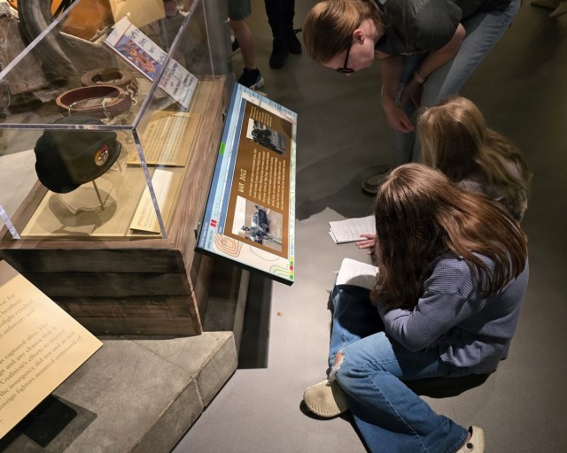 DoWEA Stowers Elementary students engage with military history exhibits at the National Infantry Museum