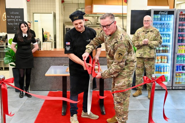 USAG Stuttgart celebrates opening of new restaurant on Kelley Barracks