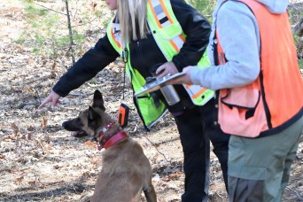 Fort Drum archaeologists partner with canine forensics team to study ancestral sites