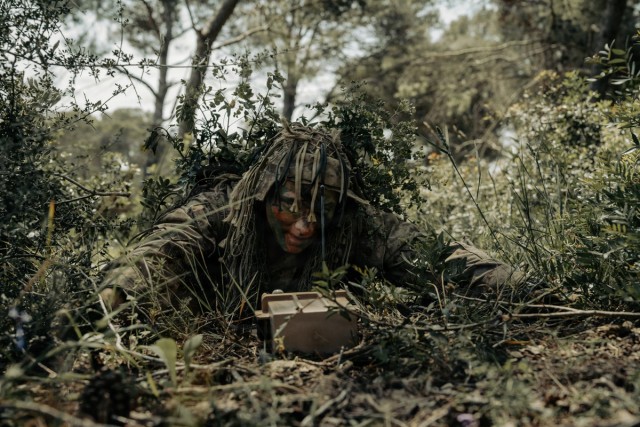 US Marines from Ground Sensor Platoon participate in African Lion 2026