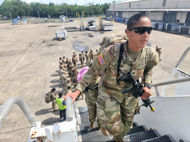 Fort Buchanan enables deployment of engineer unit through synchronized logistics