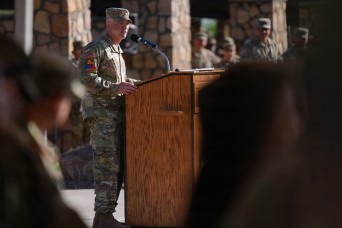 1st Armored Division transitions senior enlisted leadership during change of responsibility ceremony