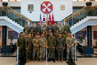 Eighth Army welcomes Trilateral Junior Officer Exchange Program participants