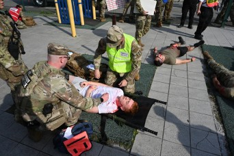 Garrison exercise tests first responders during simulated earthquake