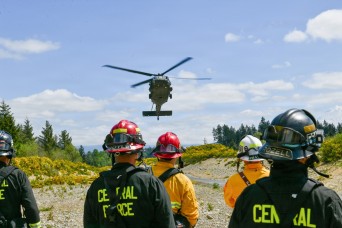 Washington Guard trains with firefighters ahead of wildfire season