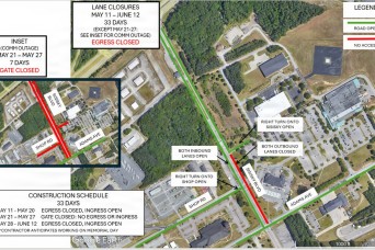 Fort Lee Sisisky Gate Closure
