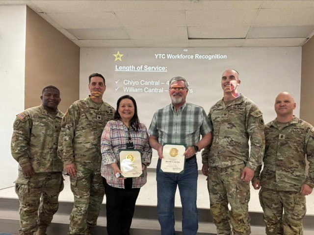 YTC couple celebrates 80 years of combined federal service