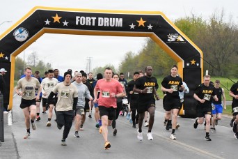 Fort Drum Soldiers run qualifier race to join Army Ten-Miler Team