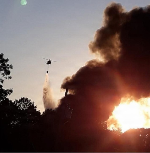 Tennessee Guardsmen respond to Henry County industrial fire
