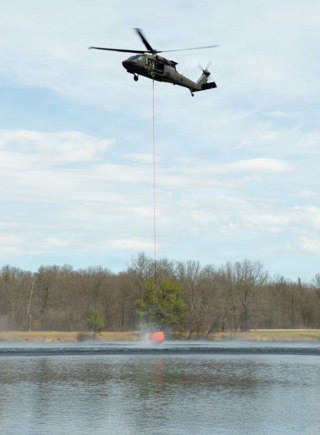 Wisconsin National Guard Black Hawks complete 2026 Bambi bucket wildfire training at Fort McCoy