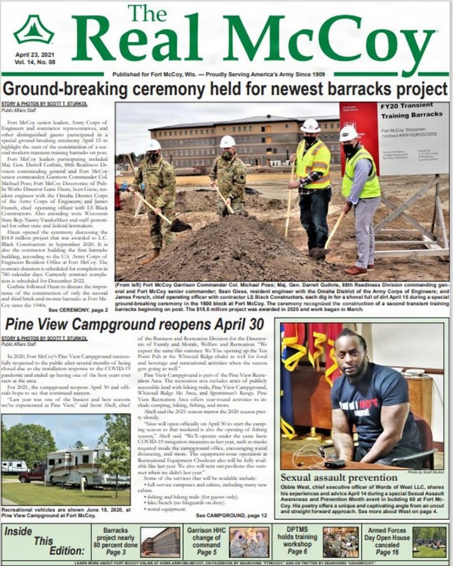 This Month in Fort McCoy History — April