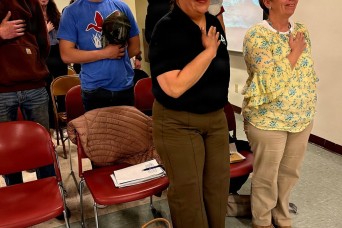 Fort McCoy personnel support April 2026 MOMC visit to Tomah School Board meeting