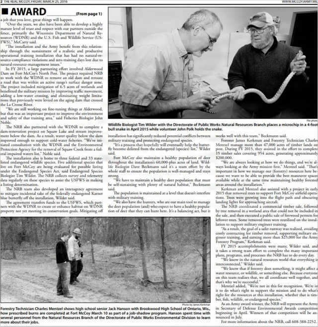This Month in Fort McCoy History  — March