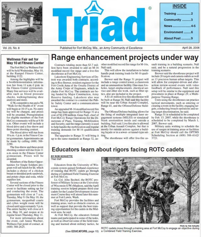 This Month in Fort McCoy History — April