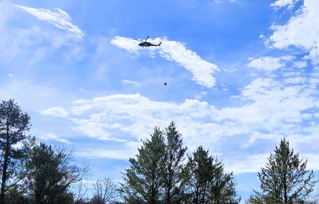 Wisconsin National Guard Black Hawks complete 2026 Bambi bucket wildfire training at Fort McCoy