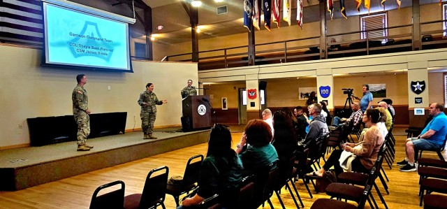 U.S. Army Garrison-Fort McCoy leaders hold April 2026 town hall meetings for installation workforce