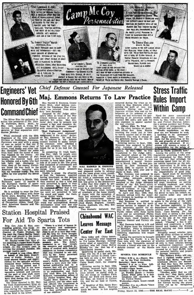 This Month in Fort McCoy History  — March