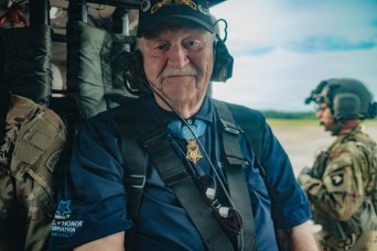 Medal of Honor Recipient Bids Farewell to the “Out Front” Squadron