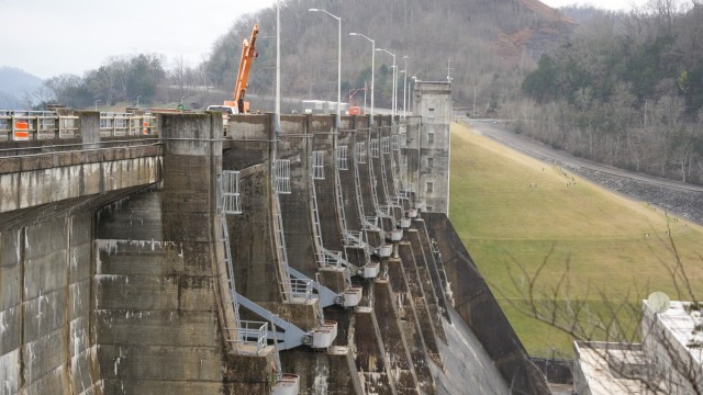 U.S. Army Corps of Engineers Center Hill Dam in Tennessee