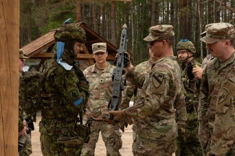 U.S. Army, Estonian Defence Forces support restoration of historic Seitsmãgi Camp during exercise Spring Storm