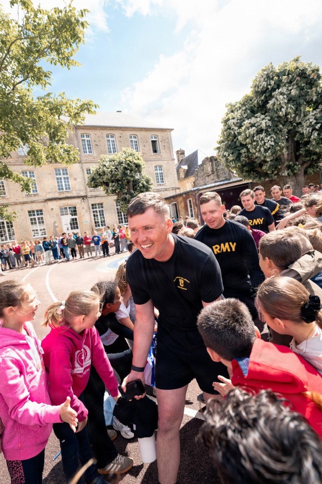 Screaming Eagles connect with Carentan students in Normandy