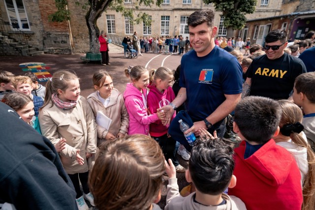 Screaming Eagles connect with Carentan students in Normandy