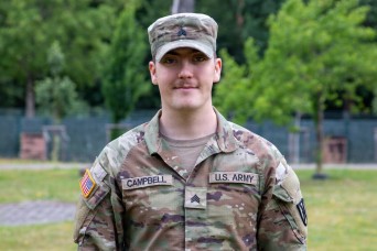 May 2026 Noncommissioned Officer Inductee Sgt. Elijah Campbell