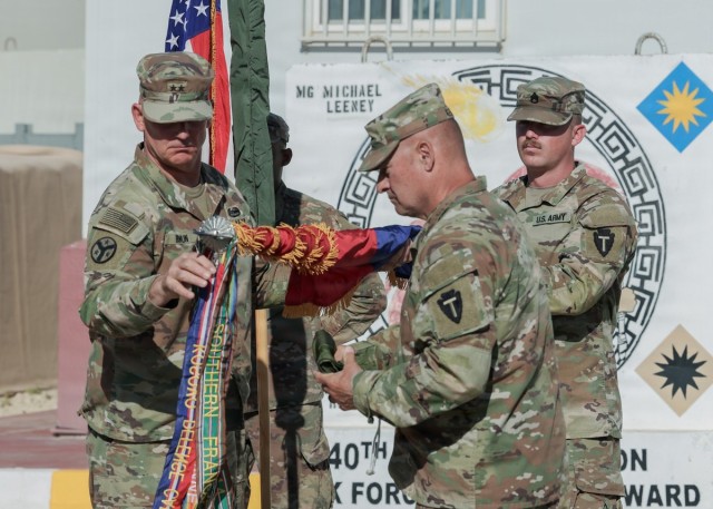 Transition in Contact: Task Force Spartan conducts Transfer of Authority