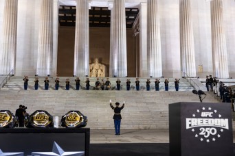 Through the Lens at UFC Freedom 250: One Soldier Captures the Joint Force