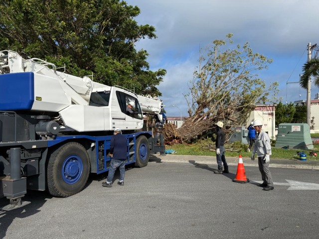 USAG Okinawa DPW clears Typhoon Bavi debris
