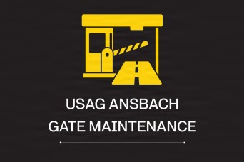 Schedule: Maintenance on USAG Ansbach gates affects traffic flow