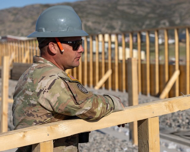 New York Army National Guard Engineers Construct Roof in Greenland