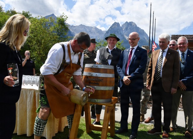 Garmisch German-American Friendship Day Ceremonial Keg Tapping