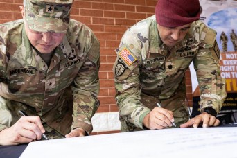Senior leaders sign suicide prevention pledge