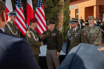 Oleszno Cultural Center dedicated to Staff Sgt. Michael Ollis, honoring U.S.-Poland bond