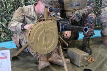 U.S. Army Soldiers get hands-on with Indian Army weapons, equipment during Yudh Abhyas 2026