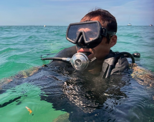 Combat Diver Qualification Course Students Training